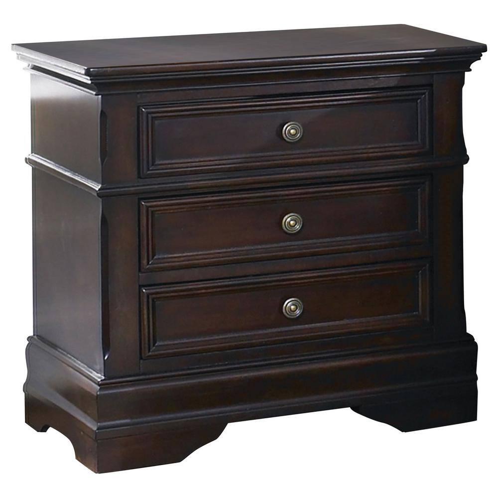Coaster Home Furnishings Traditional Nightstand, Cappuccino