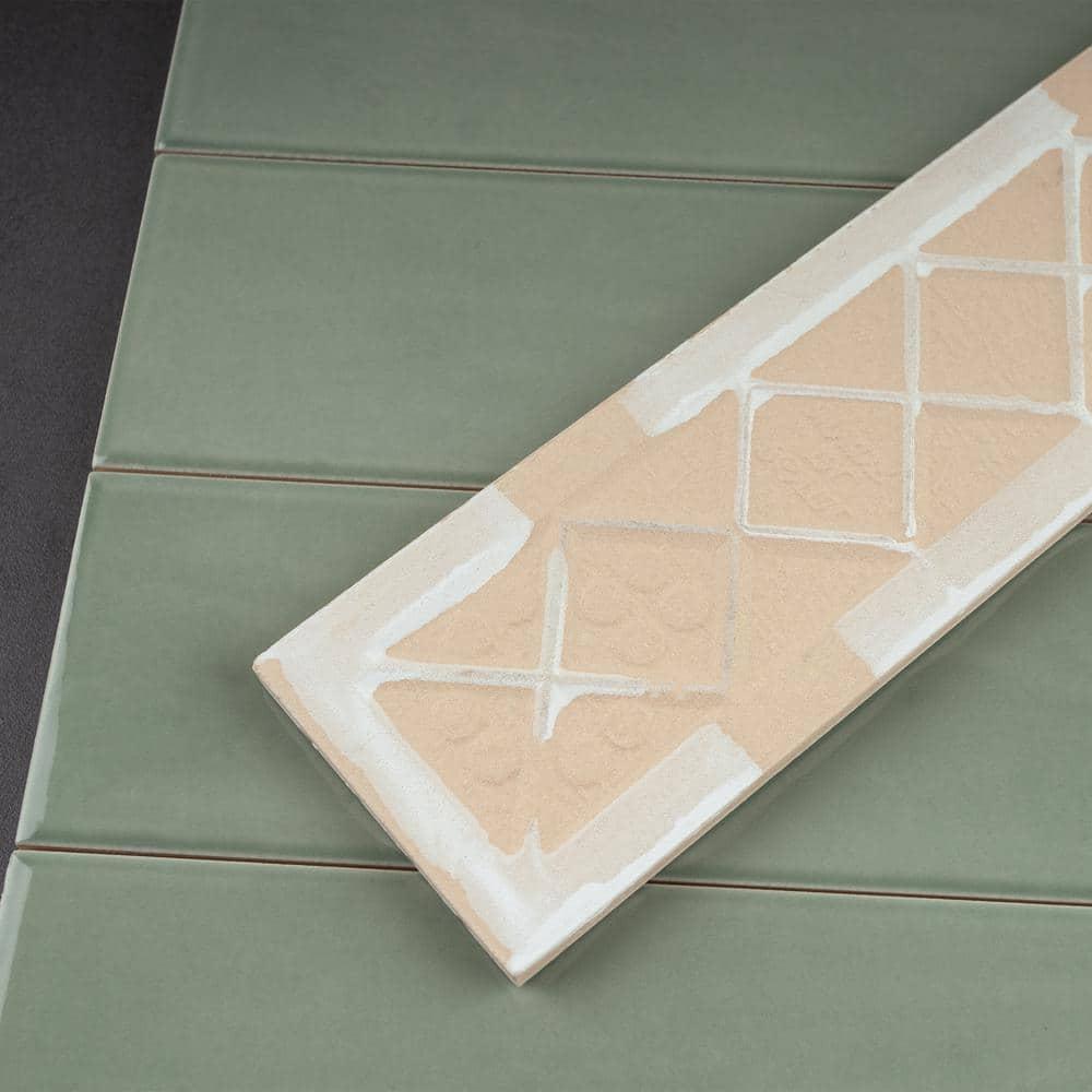 Zarati 2.95" x 11.81" Ceramic Wall Tile