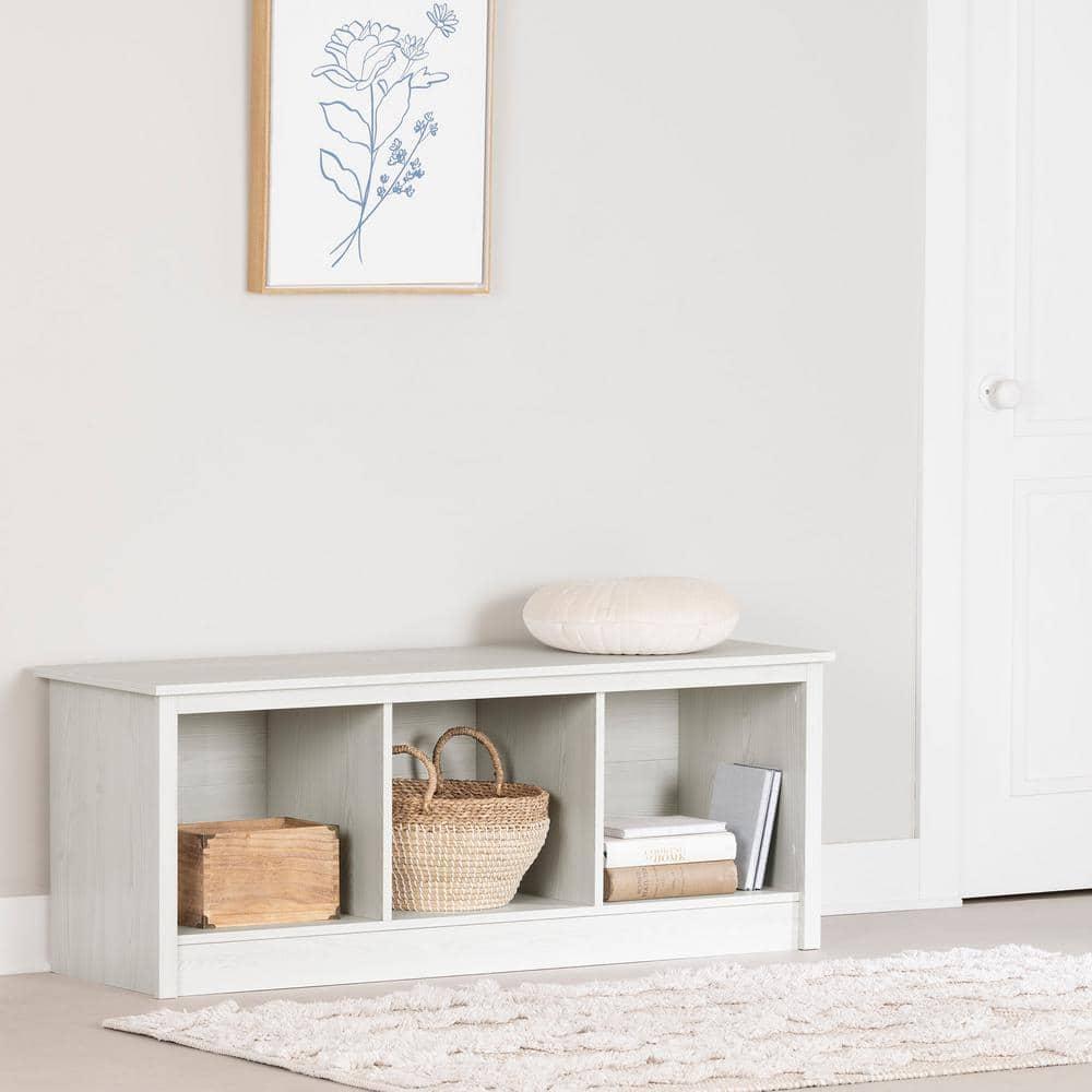 South Shore Fernley, Bedroom Bench, White Pine