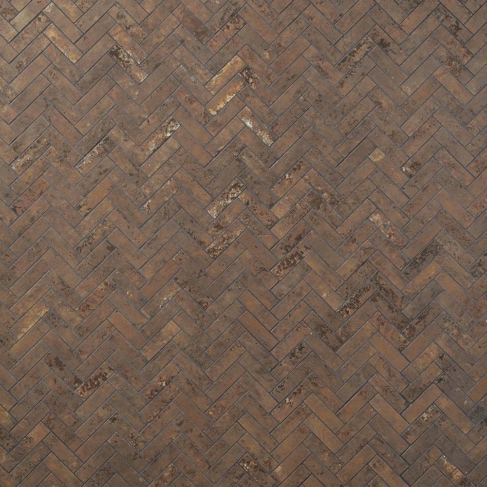 Bond Tile Ravina 10.03 in. x 10.62 in. Matte Porcelain Floor & Wall Herringbone Mosaic Tile (0.75 Sq.Ft. / Each)