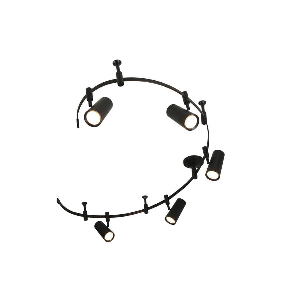Ellipse 5-Light LED Flex Track - Black