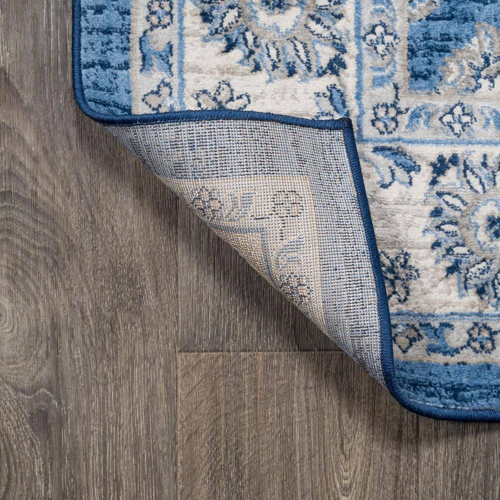 3' X 5' Modern Persian Vintage Moroccan Traditional Area Rug, Blue/Ivory - JONATHAN Y