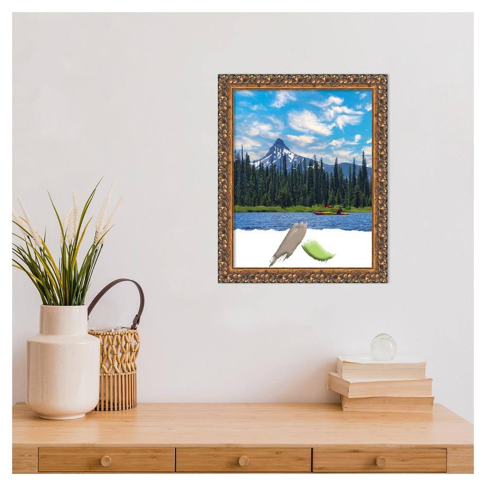 Amanti Art Antique Bronze Wood Picture Frame Opening Size 11x14 in.