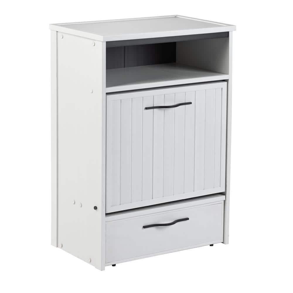 New Age Pet® ECOFLEX® Dog Food Pantry with Double Stainless Steel Bowls - Durable Composite, Includes 2x 32oz Bowls, Storage for 25 lbs of Dog Food, Easy Assembly, Moisture Resistant