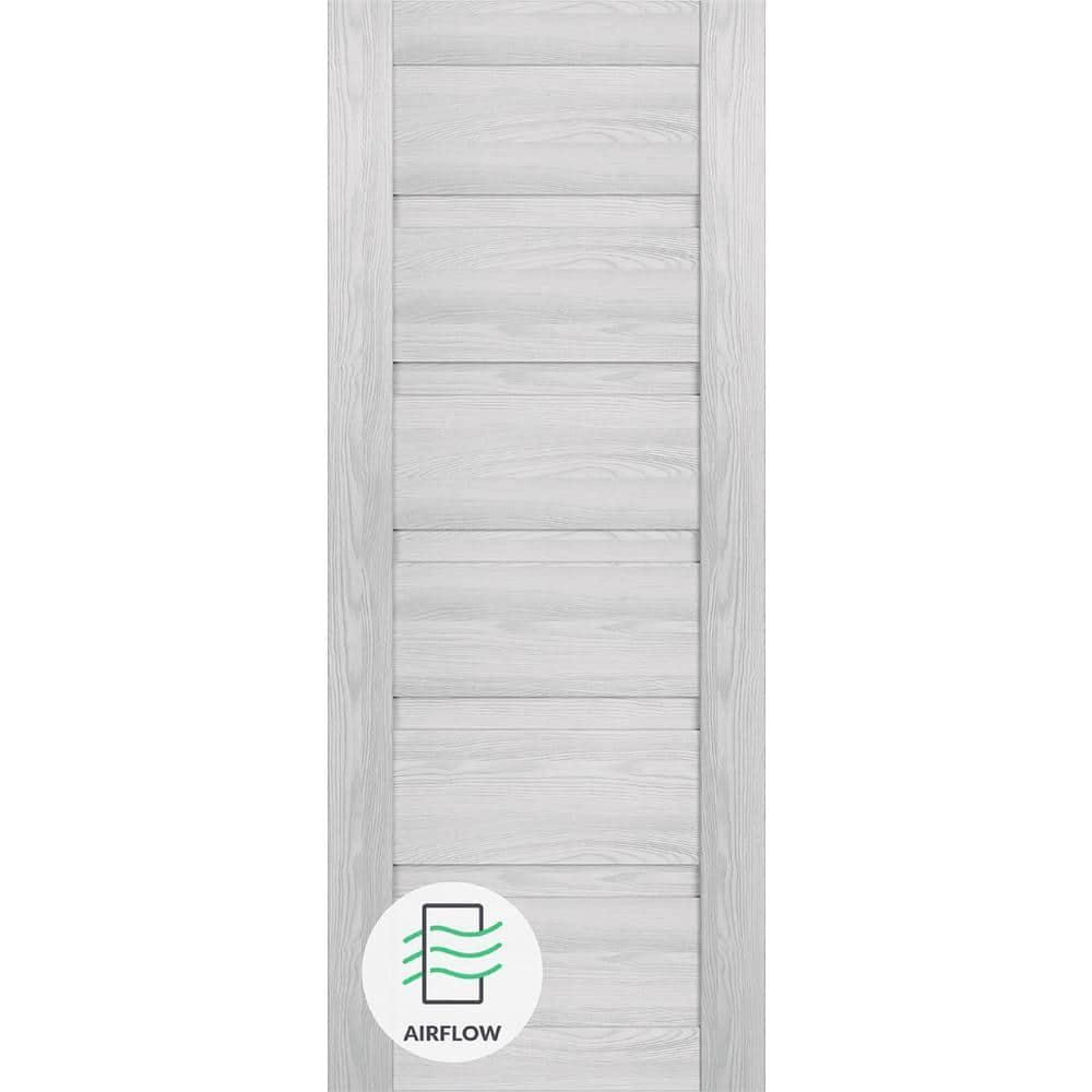 Belldinni Louver Solid + Manufactured Wood Paneled Slab Door