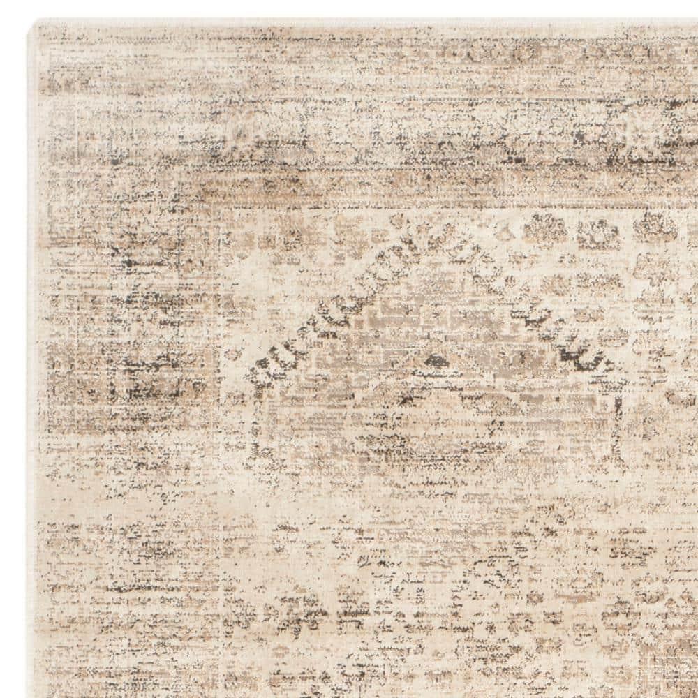 Vintage VTG118 Power Loomed Indoor Skid-Resistant Area Rug - Stone - 5'3"x7'6" - Safavieh
