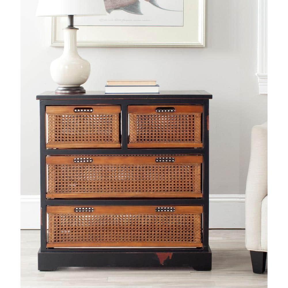 Jackson 4 Drawer Unit - AMH6504 - Black - Safavieh Couture