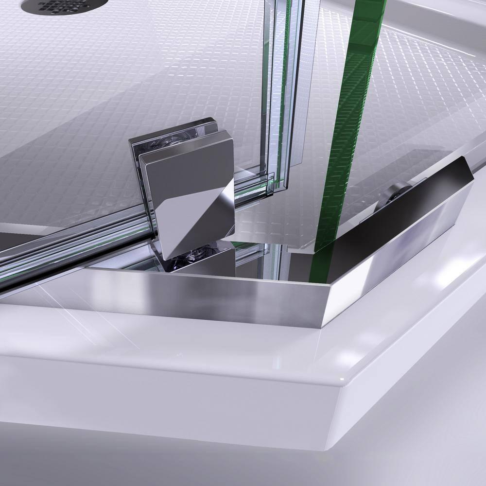 DreamLine Prism 34 1/8 in. x 72 in. Frameless Neo-Angle Pivot Shower Enclosure