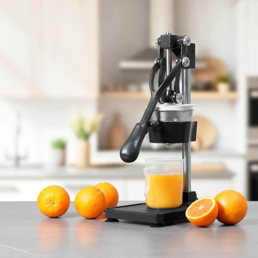 VIVOHOME Stainless Steel Black Manual Hand Press Orange Juicer Machine