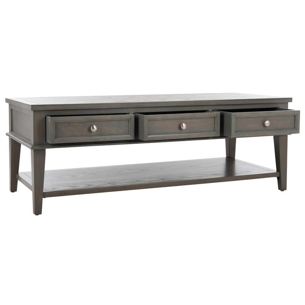 Manelin Coffee Table - Ash Grey - Safavieh