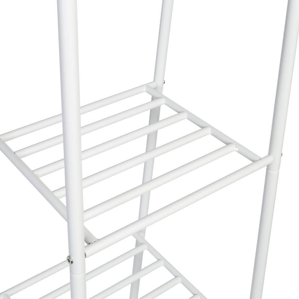 Honey Can Do 5-Tier Steel Shelf, White Matte