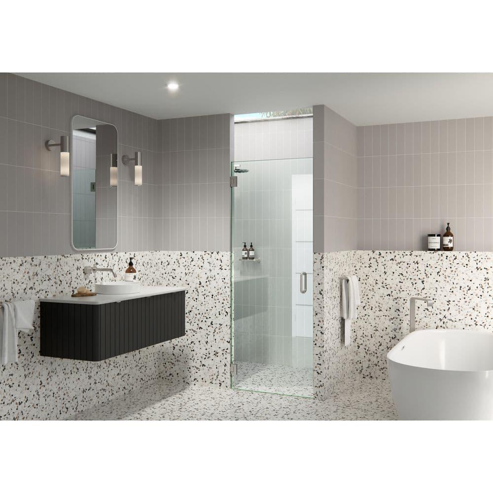 Albedo 28.25 in. x 78 in. Fully Frameless Hinge Shower Door