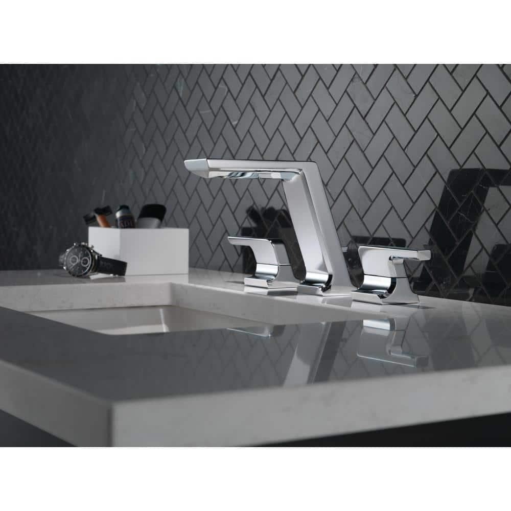 Pivotal Widespread Bathroom Faucet with Drain Assembly