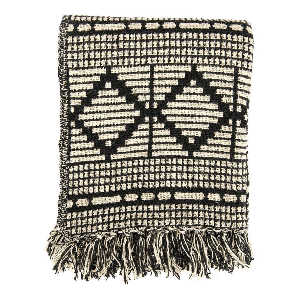 Bloomingville Hand Woven Throw Blanket