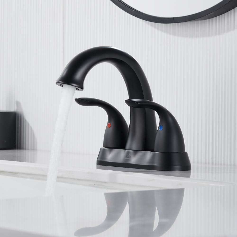 1.2 Flow Centerset Bathroom Sink Faucet with Drain
