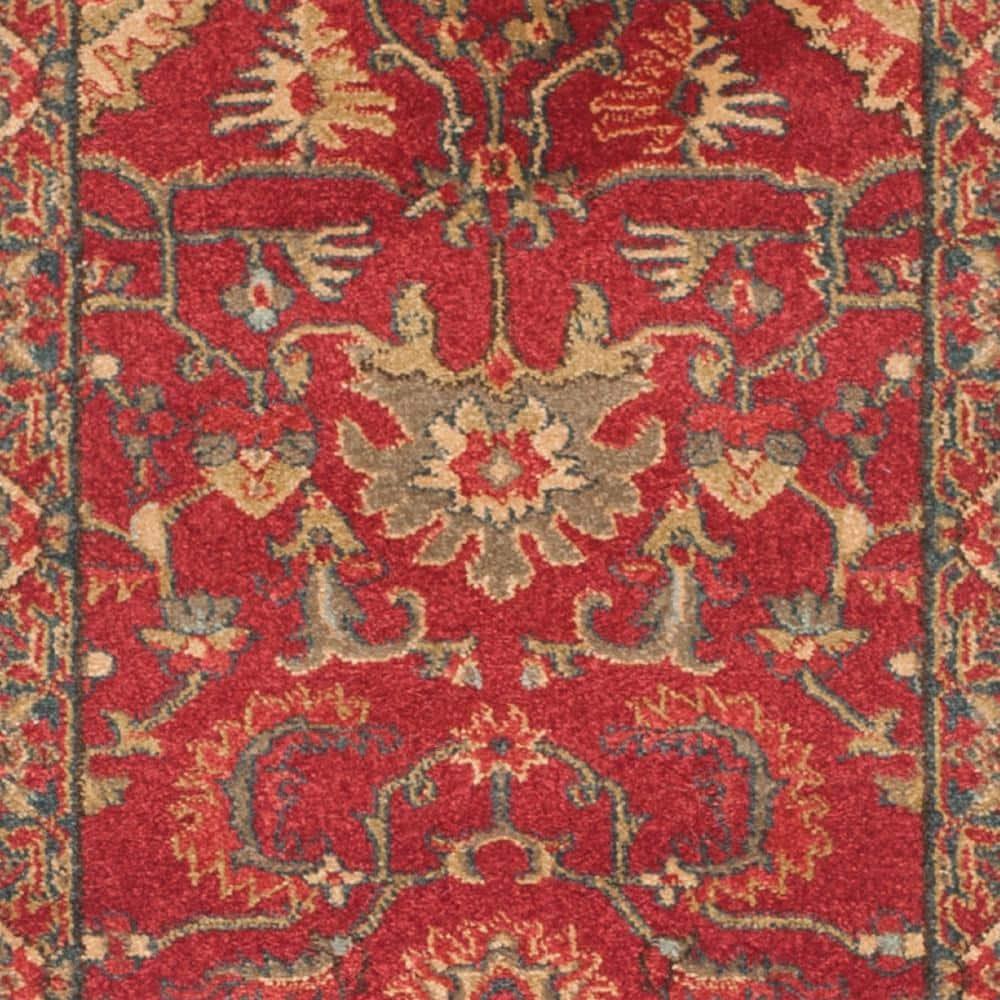 Mahal MAH693 Power Loomed Indoor Runner Rug - Red/Navy - 2'2"x8' - Safavieh