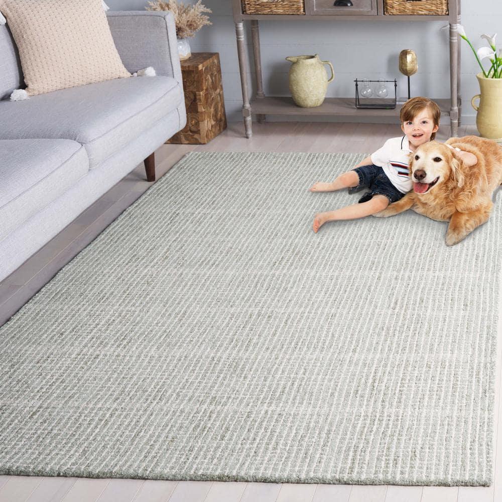 SAFAVIEH Abstract Becky Trellis Area Rug, Sage/Ivory, 3' x 5'
