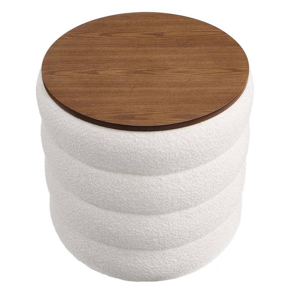 Modway Modway Mezzo 17.3" Wide Round Storage Ottoman