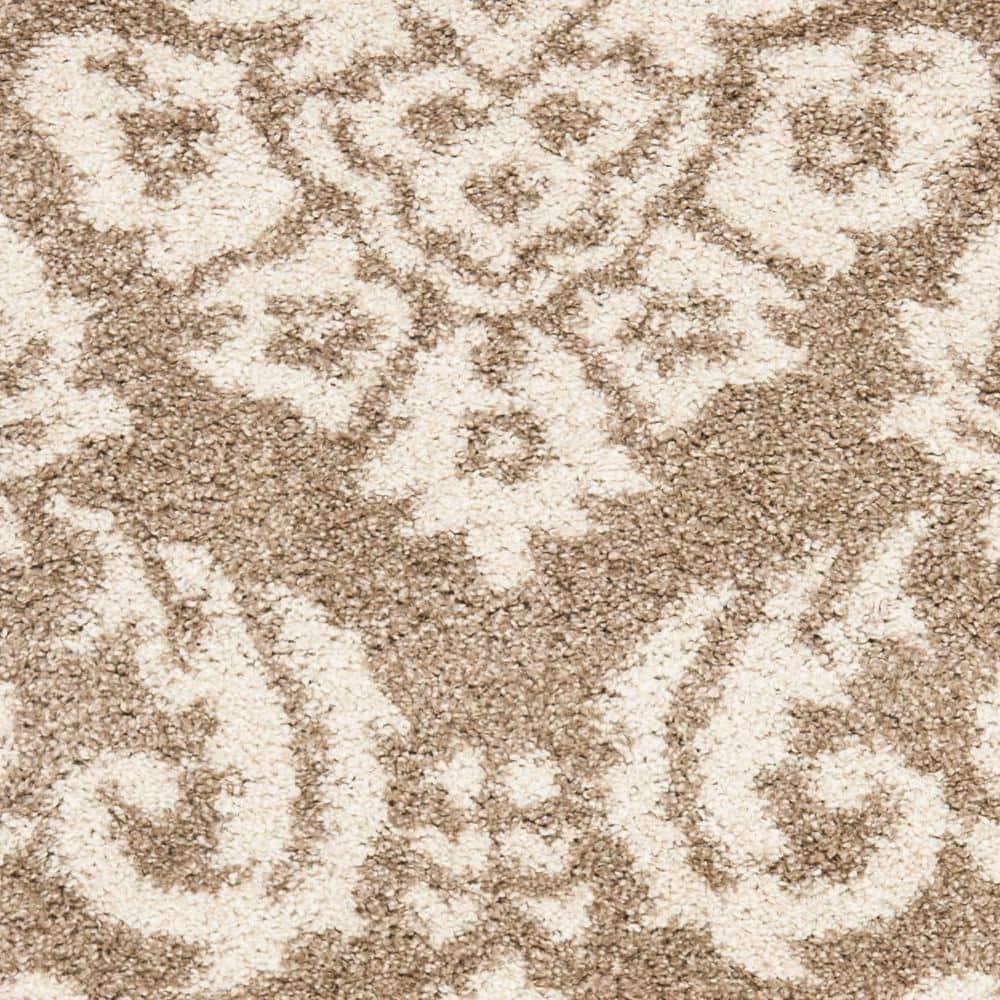 Florida Shag SG460 Power Loomed Indoor Area Rug - Beige/Cream - 8'x10' - Safavieh