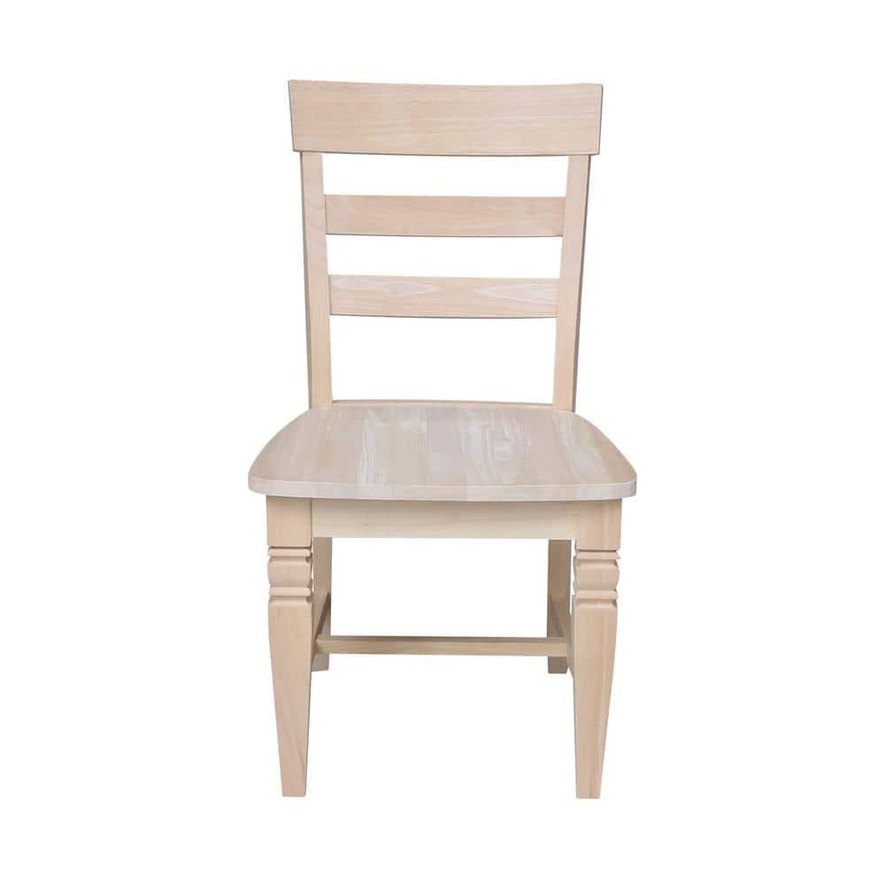 Set of Two Java Chairs with Solid Wood Seats