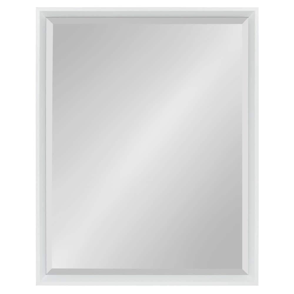 24" x 30" Calter Framed Wall Mirror White - Kate and Laurel