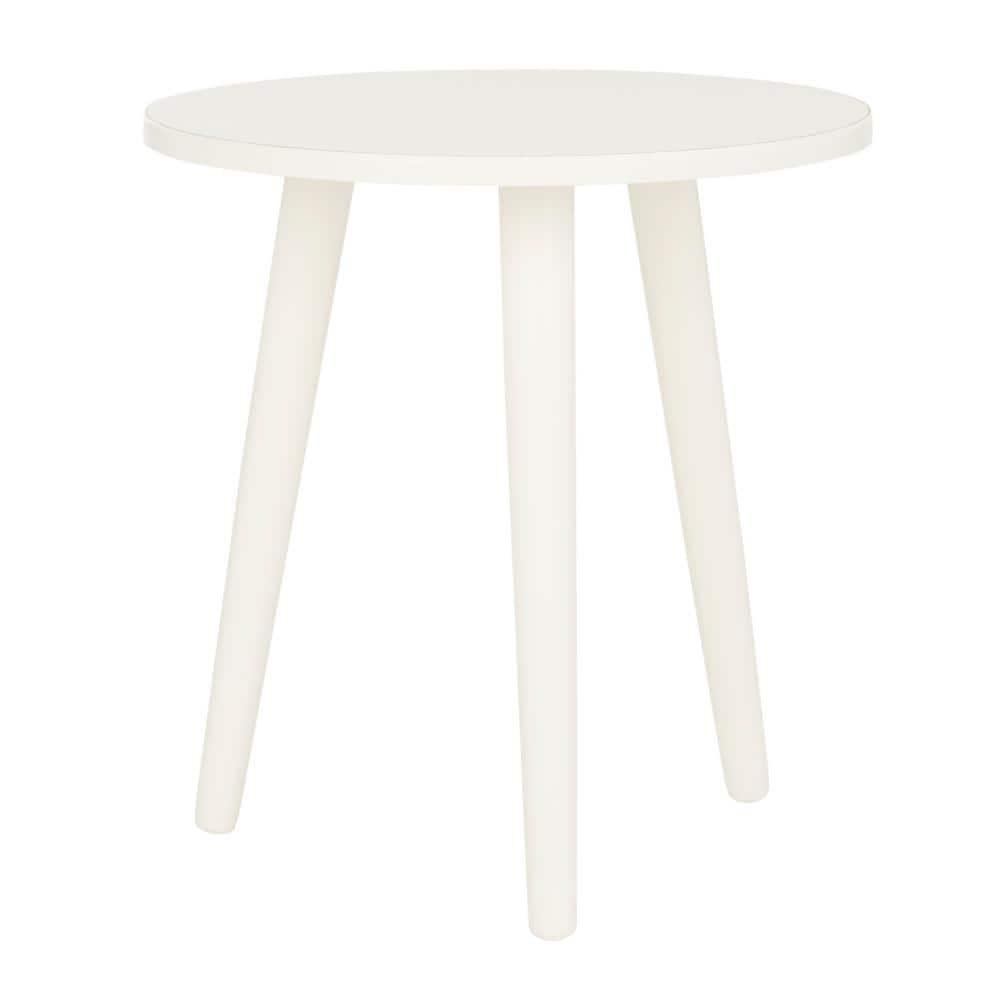 Orion Round Accent Table - Vintage White - Safavieh.