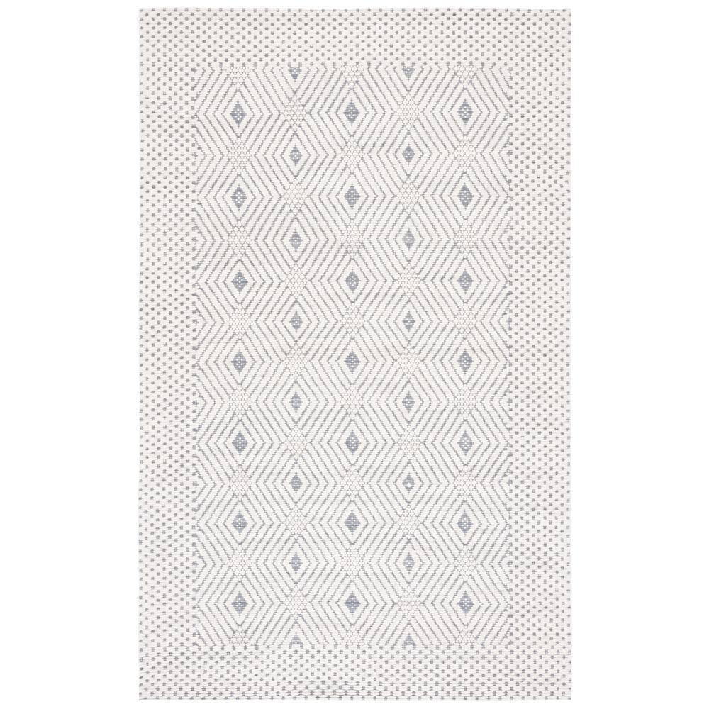 Marbella MRB426 Hand Woven Indoor Accent Rug - Ivory/Grey - 3'x5' - Safavieh