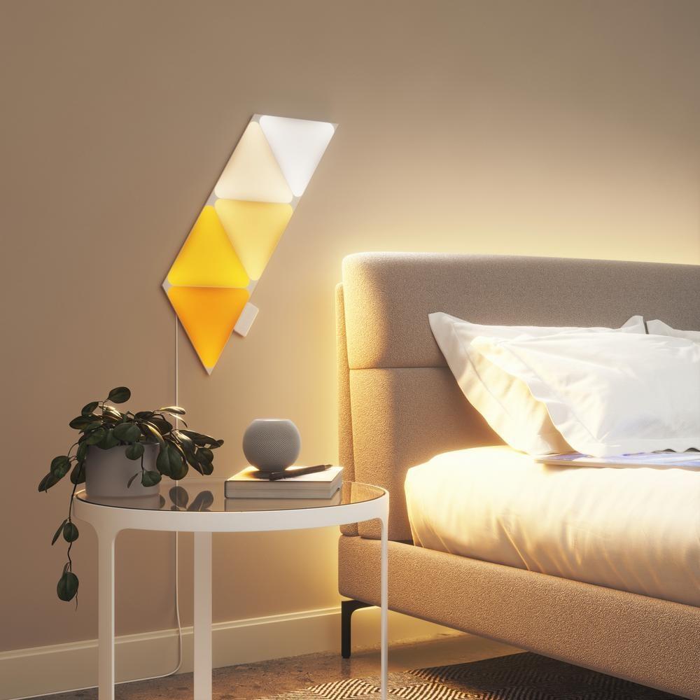EcoSmart Smart Color Changing Dimmable 5 Geometric Triangle LED Light Panels