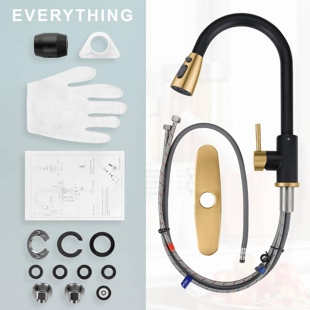 VIBRANTBATH Pull Out Kitchen Faucet