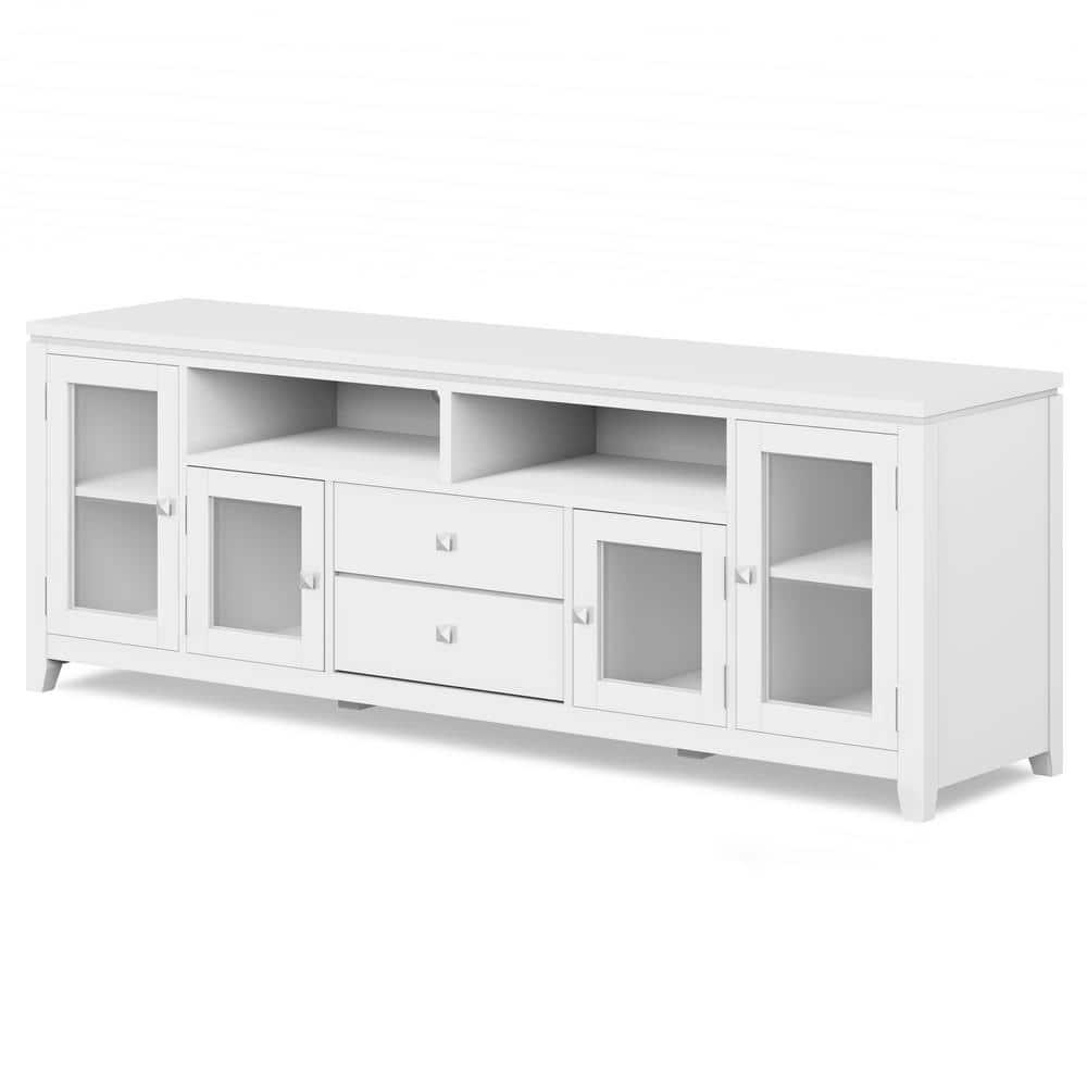 Simpli Home Cosmopolitan SOLID WOOD 72 inch Wide TV Media Stand For TVs up to 80 inches