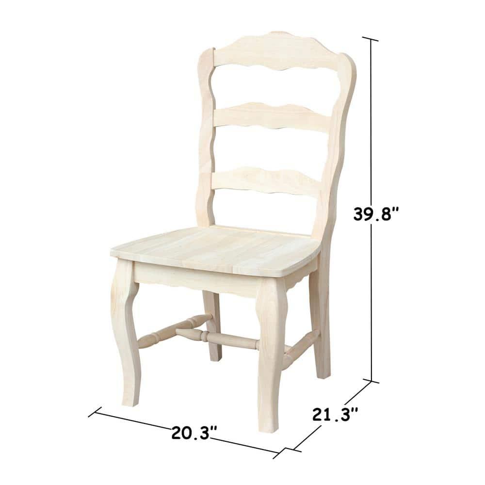 Ophelia & Co. Iademarco 18'' H Solid Wood Side Chair (Set of 2)