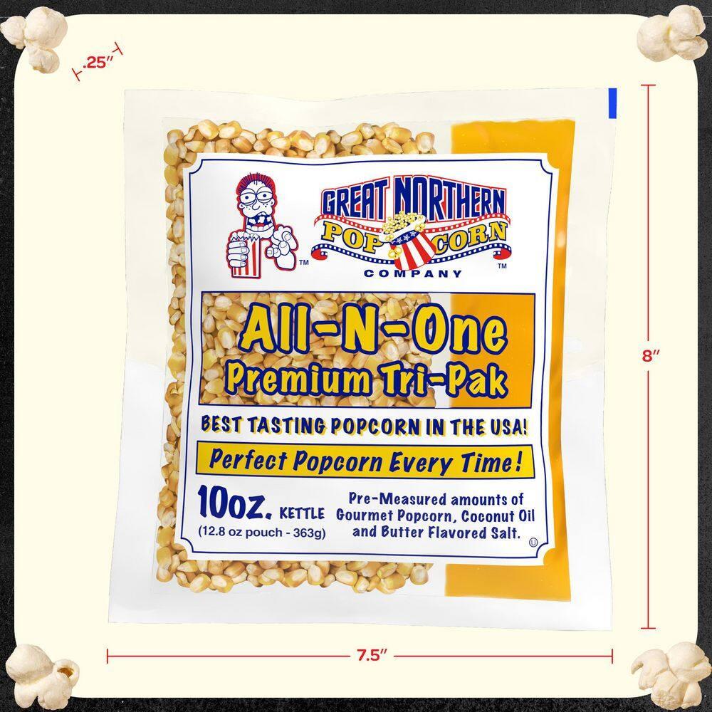10oz All-in-One Butter Popcorn Packs for Machines, 24 Case