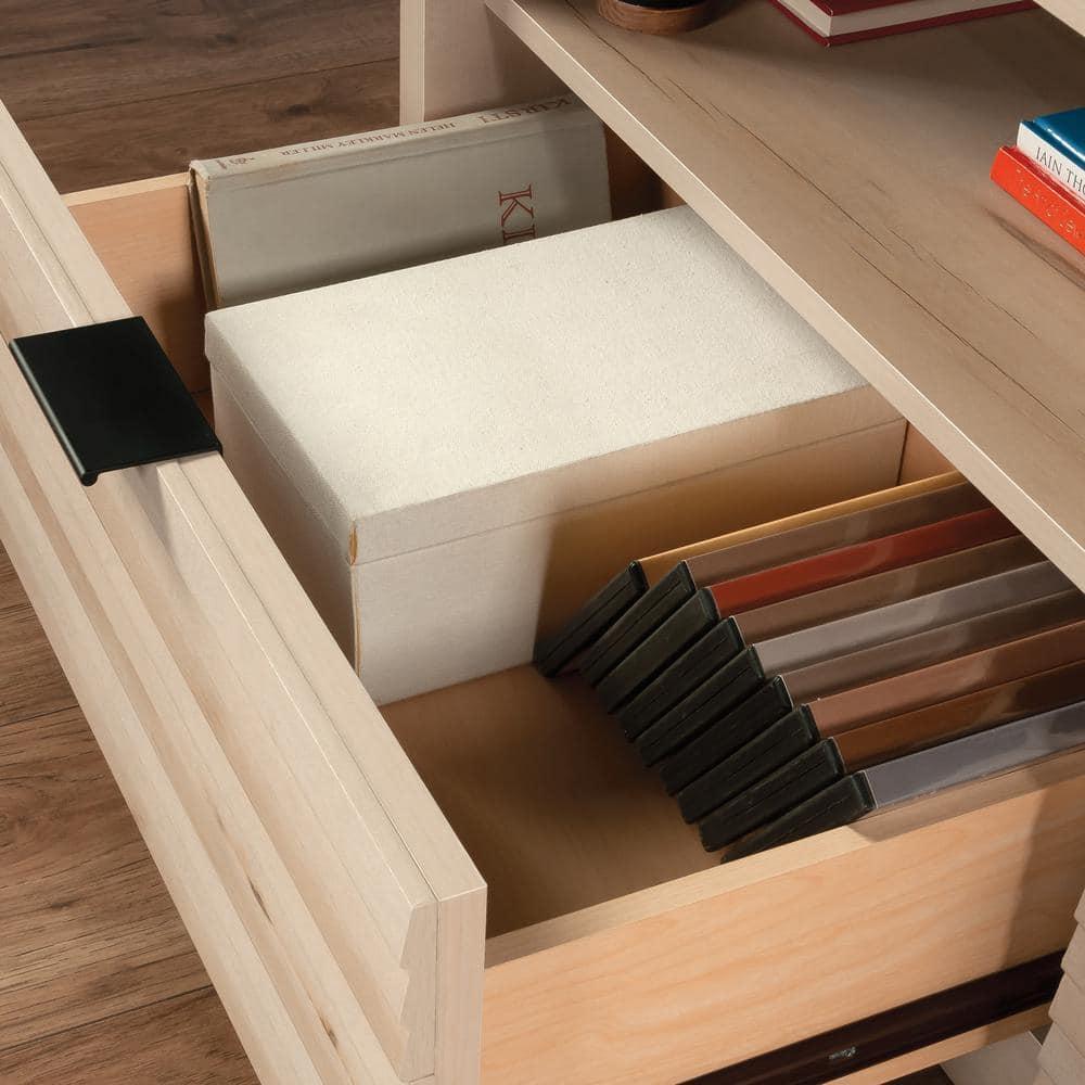 Sauder Harvey Park TV Stand with Drawers for TVs up to 70", Pacific Maple Finish
