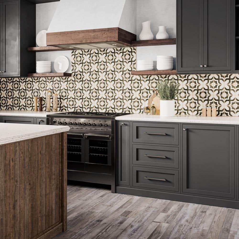 Casablanca 5" x 5" Ceramic Patterned Floor Use Tile