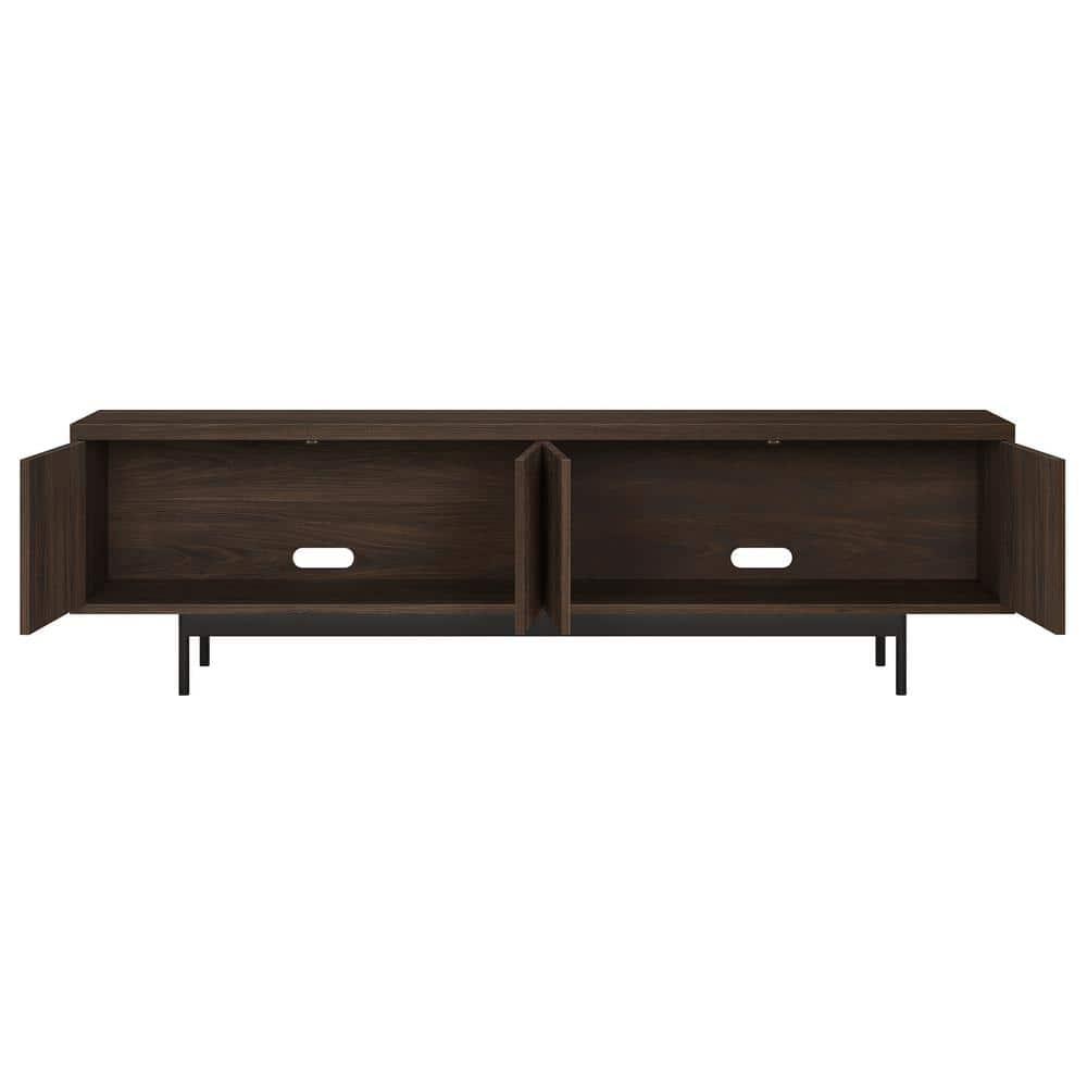 Evelyn&Zoe Whitman Rectangular TV Stand for TV's up to 75" in Alder Brown