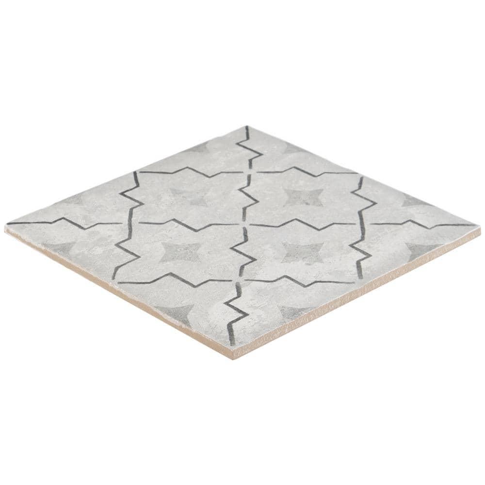Patras Deco Como 7.87 in. x 7.87 in. Matte Porcelain Floor and Wall Tile (10.76 Sq. Ft. / Case)