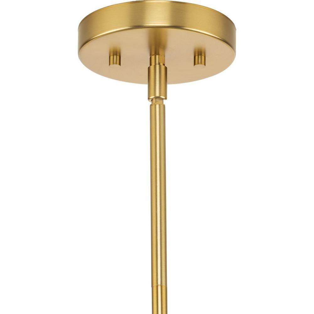 Progress Lighting Haas 6-Light Chandelier, Brushed Bronze, Etched Opal Glass, Design Series