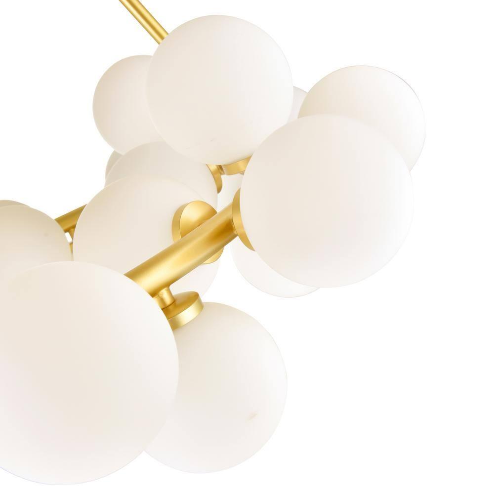 CWI Lighting Arya 70 Light Contemporary Metal Chandelier in Satin Gold