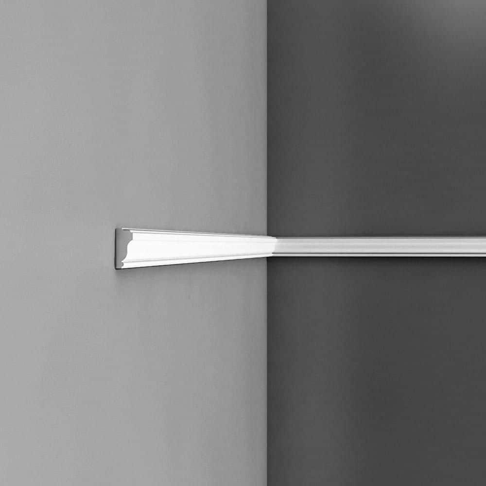 Orac Decor 5/8 in D x 1-3/8 in W x 78-3/4 in L Primed White Plain Polystyrene Panel Moulding (Set of 8)