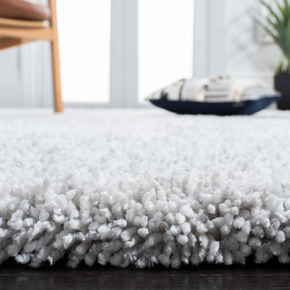 Ultimate Shag SGU211 Hand Tufted Indoor Area Rug - Silver/Ivory - 5'x8' - Safavieh.