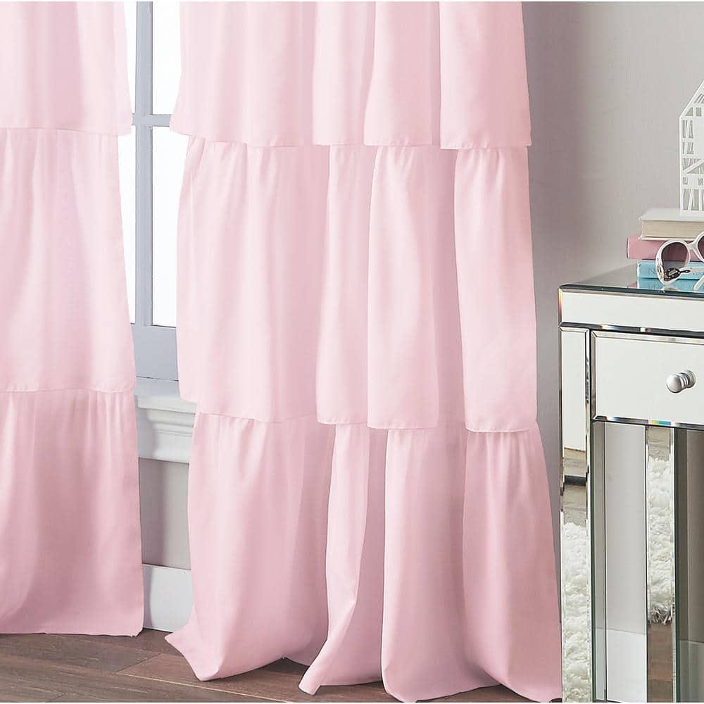 Red Barrel Studio® Flounced Solid Color Semi-Sheer Rod Pocket Single Curtain Panel