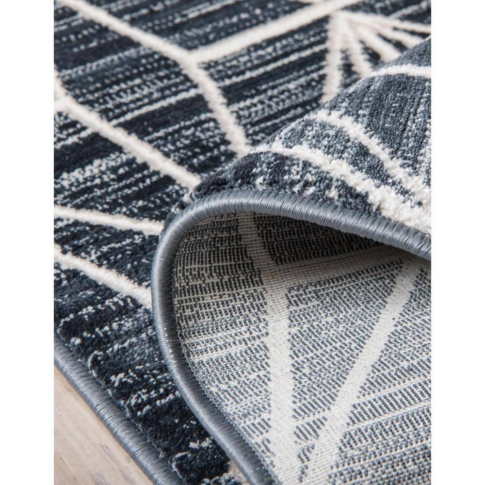 Jill Zarin Uptown Collection Area Rug - Fifth Avenue (8'  x 10' Rectangle Navy Blue/Ivory)