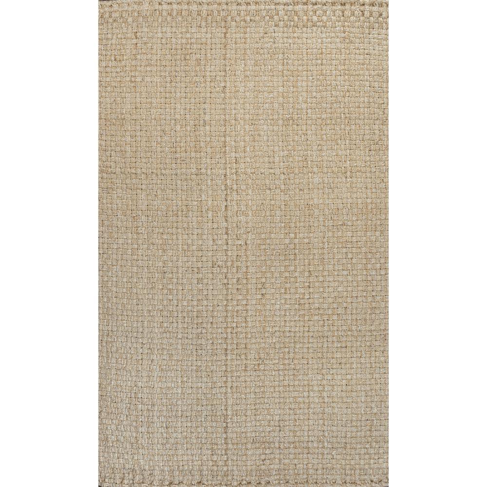 JONATHAN Y Estera Hand Woven Boucle Chunky Jute Ivory 3 ft. x 5 ft. Area Rug