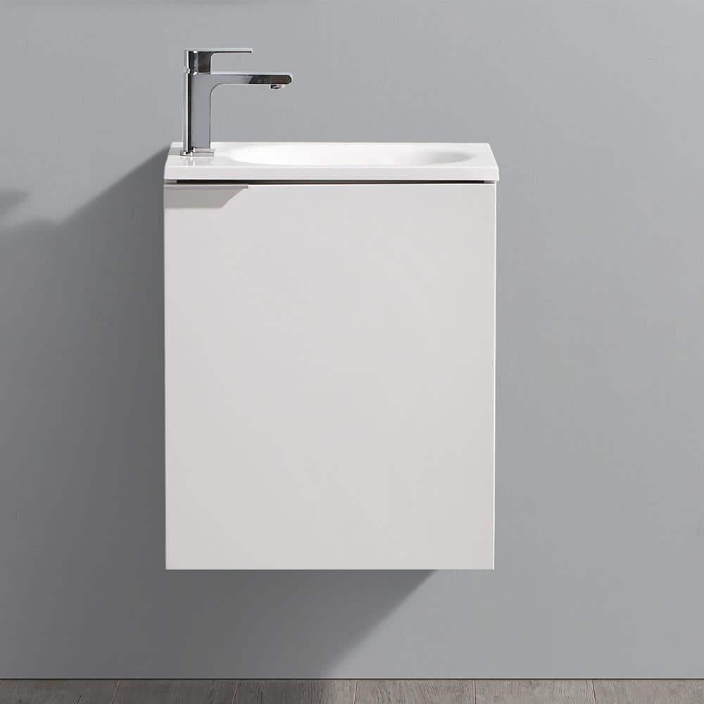 Valencia 20" Wall Mount Single Sink Bathroom Vanity with Top and Sink (Faucet Not Included)