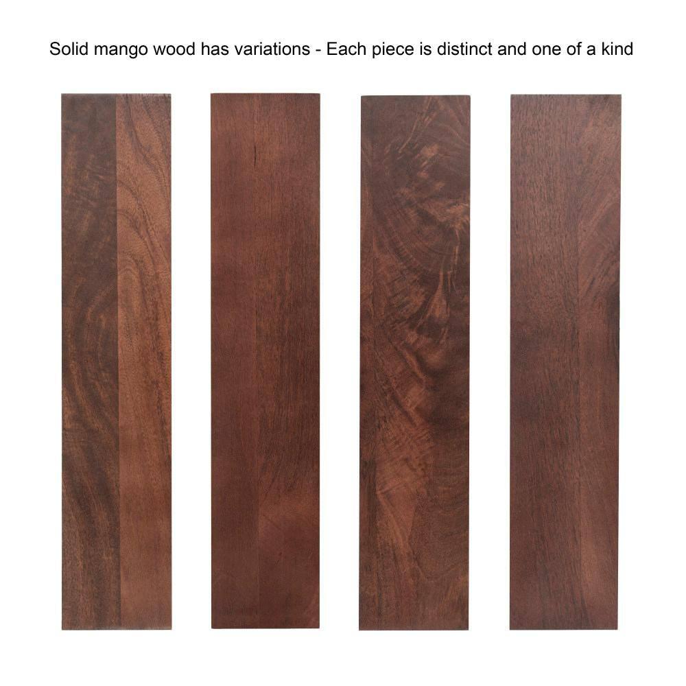 Kate and Laurel Prema Framed Wall Mirror, 26x26, Walnut Brown