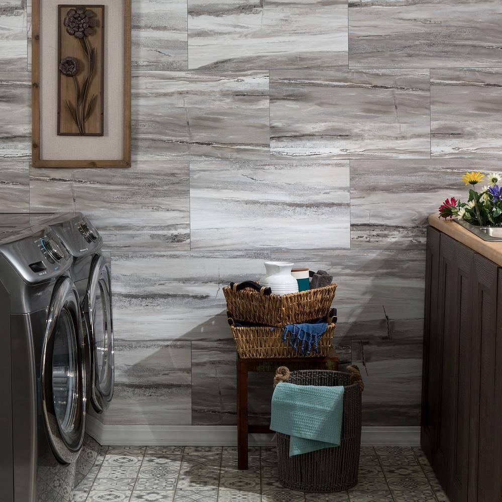 Palisade 25.6 in. x 14.8 in. Interlocking Vinyl Waterproof Wall Tiles