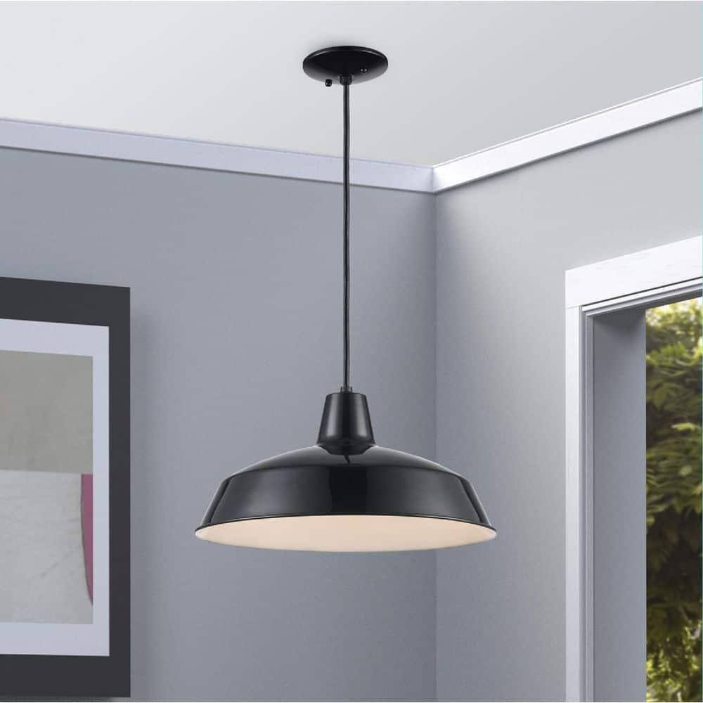 Trans Globe Lighting 1100 Sherman 1 Light 7" Tall Industrial Dome Shaped Indoor Pendant -