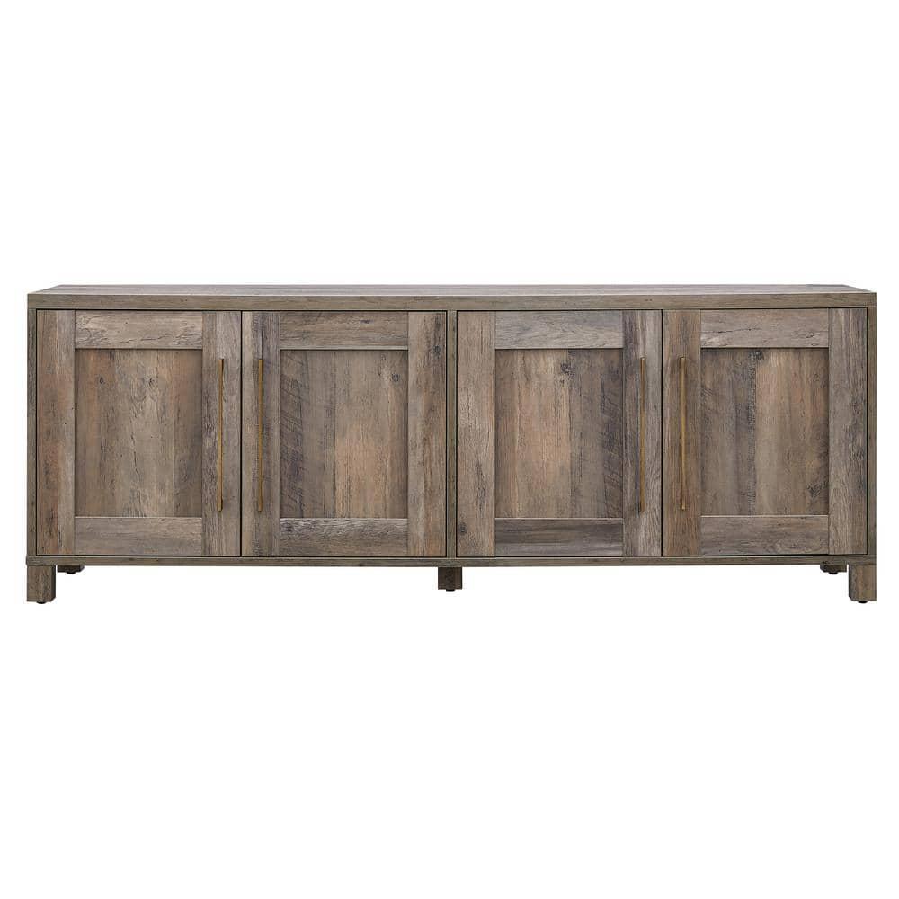 Evelyn&Zoe Chabot Rectangular TV Stand for TV's up to 75", Gray Oak