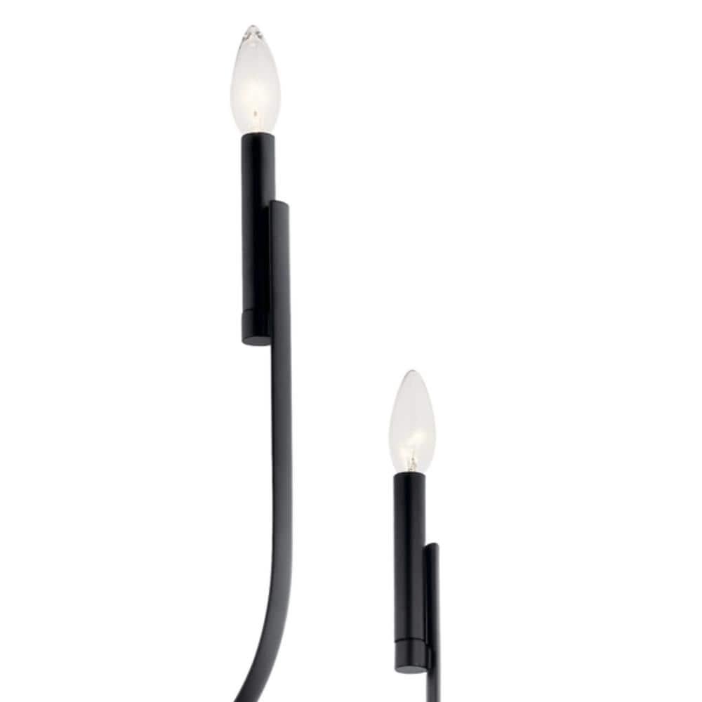 Kichler 52675 Livadia 8 Light 48" Wide Taper Candle Style Chandelier - Black