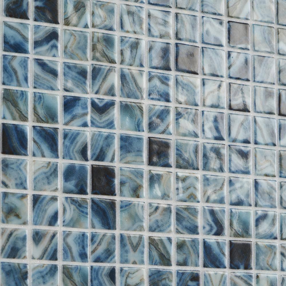 Rapids 1" x 1" Glass Grid Mosaic Wall & Floor Tile